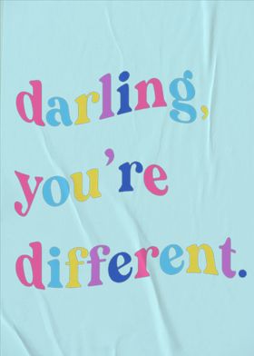 Darling Youre Different