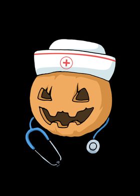 Halloween Pumpkin Nurse