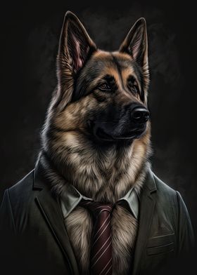 German Shepherd Mens Suit