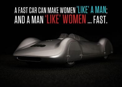 A fast car can make women 