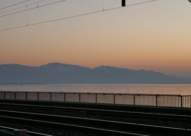 railway tracks to sunset 2