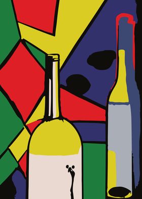 Retro Wine Illustration