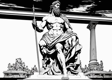Statue of Zeus in Olympian