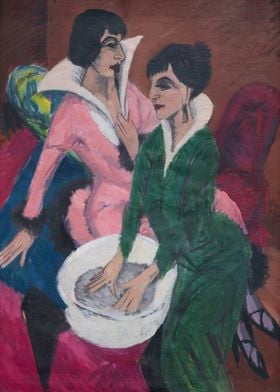 Two Women by a Sink