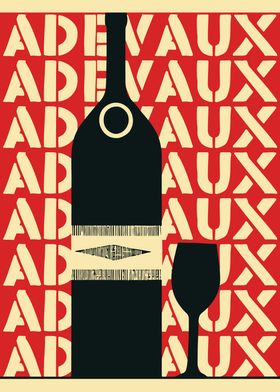 Adevaux Wine Poster