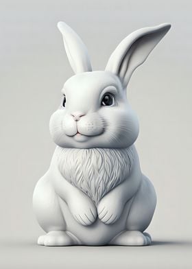 Cute White Rabbit