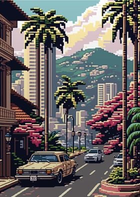 Honolulu Pixel art 02