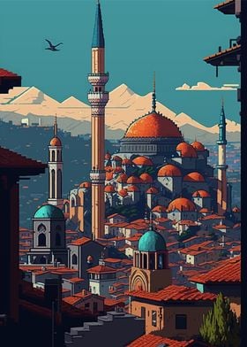 Kahramanmaras Pixel Art