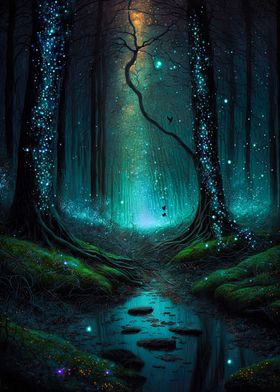 Fairy Night Forest