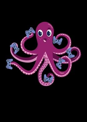 Octopus Gamer Kids Squid