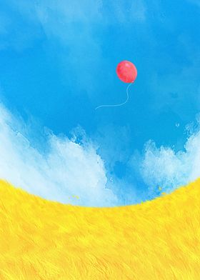 fields and balloons