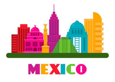 Mexico City Skyline