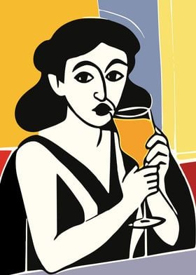 Retro Wine Artwork