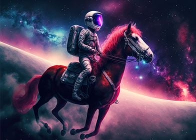 Space exploration horse