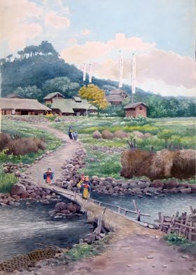 Japanese Seba Landscape