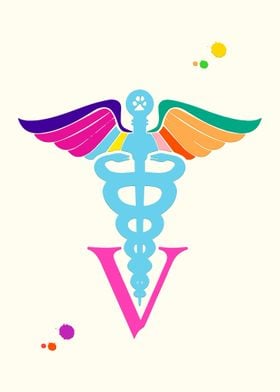 Veterinary Caduceus