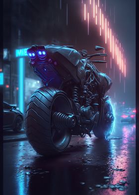 Neon light Motorcycle