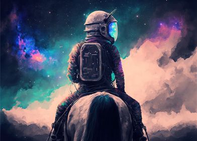 Sitting on a space horse