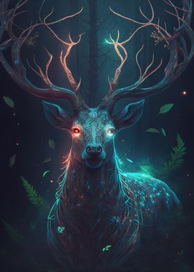 neon deer