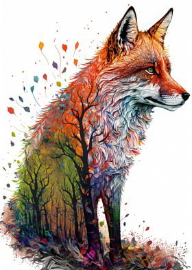 Colourful Fox