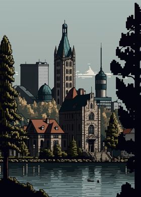 Linkoping Pixel art