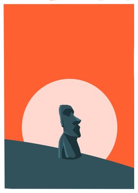 Moai Posters Online - Shop Unique Metal Prints, Pictures