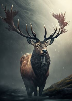 Reindeer in the Forest