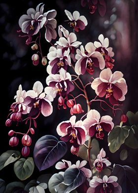 Orchid Flowers Floral Art