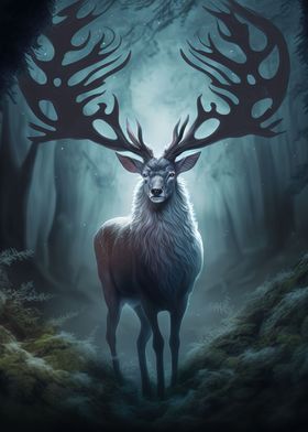 Reindeer in the Forest