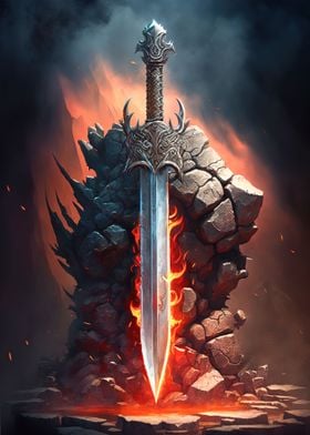 Fantasy sword medieval