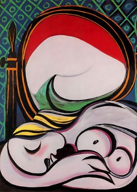 the mirror 1932 by Picasso