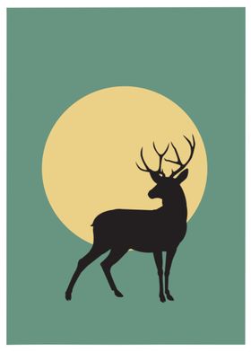 Deer silhouette