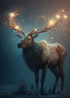 Reindeer in the Forest