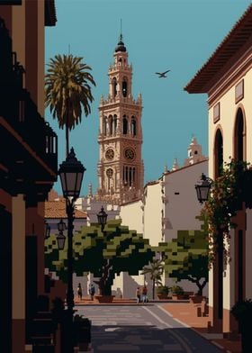 Seville Pixel art