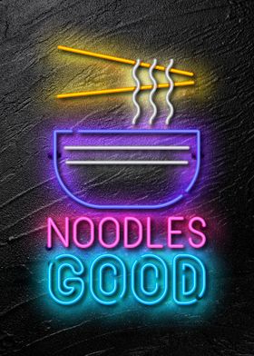 Noodles  Neon food sign