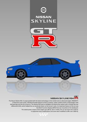 nissan skyline gtr r34 jdm