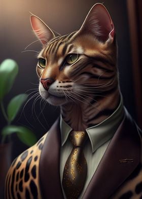 Bengal Cat Suit Animal