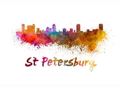 St petersburg skyline