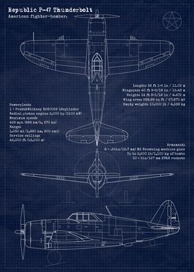 P47 Thunderbolt Blueprint
