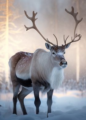 Reindeer in the Forest