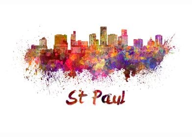 St paul skyline