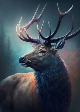 Reindeer in the Forest