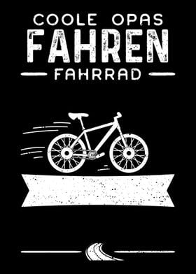 Coole Opas Fahren Fahrrad