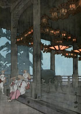 Ukiyo e Todaiji Temple