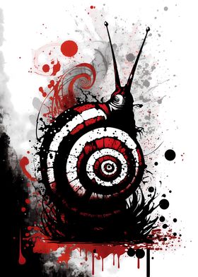 Snail Ink Painting