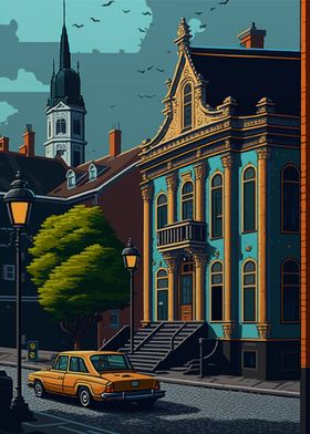 Lidkoping Pixel art