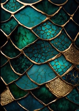 Dragon Skin Kintsugi Art