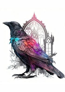 Colourful Raven