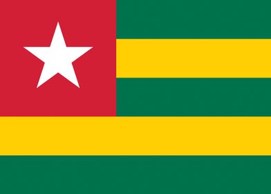 Togolese flag of Togo