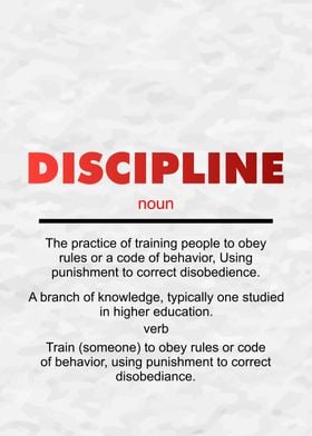 Discipline Definition